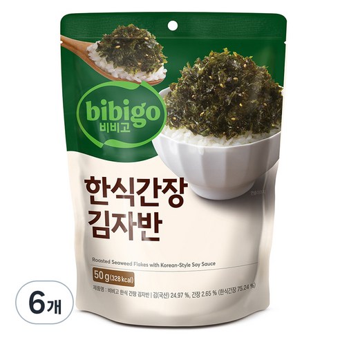 비비고 한식간장 김자반, 50g, 6개 
수산물/건어물