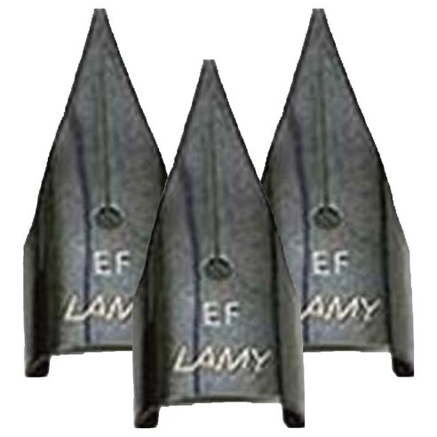 라미 사파리 만년필 호환 펜촉 블랙, EF, 3개