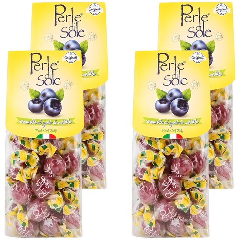 페를레디솔레 블루베리맛 캔디, 4개, 200g