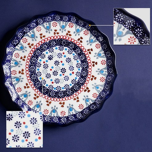 우아한 디자인과 합리적인 가격의 메종오브제 프라카 프릴 원형접시 2종 세트