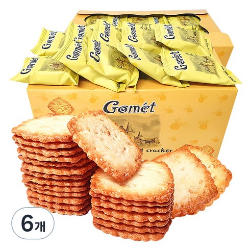 뉴트리365 고멧 참깨 코코넛 크래커, 520g, 6개