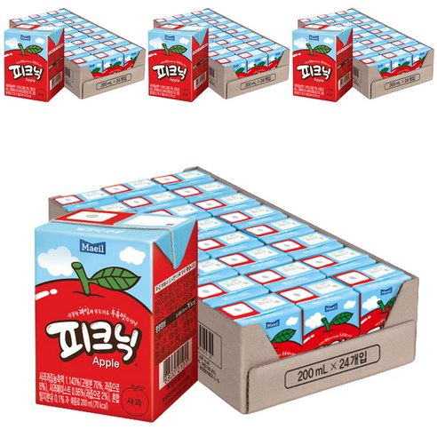 매일유업 피크닉 사과맛, 200ml, 96팩