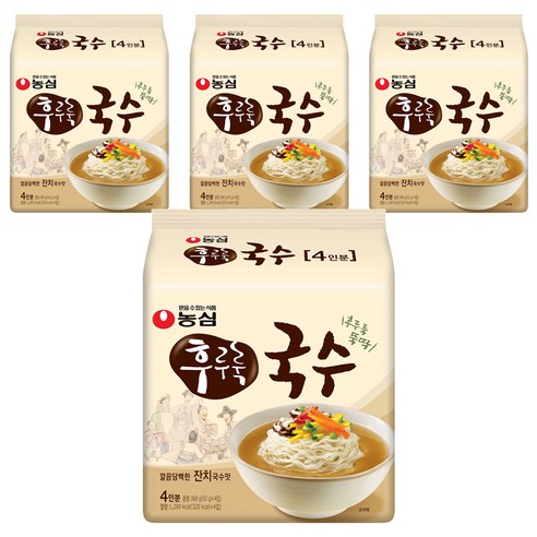 농심 후루룩 국수 4p, 4개입