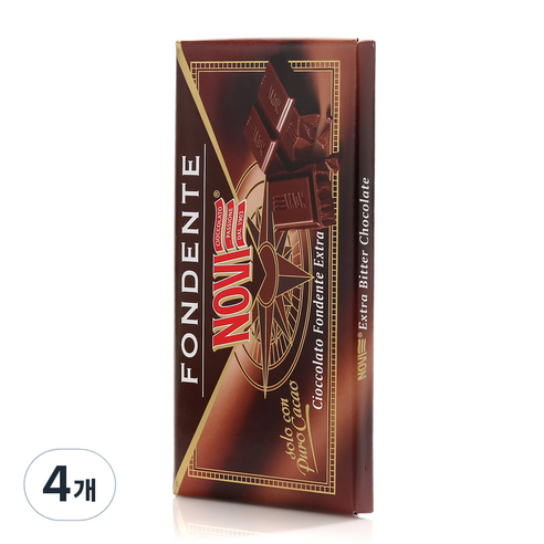 NOVI 다크초콜릿, 100g, 4개