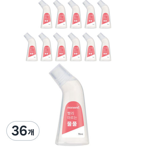 모나미 빨리 마르는 물 풀, 36개, 70ml