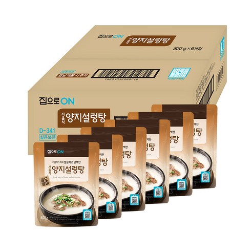 집으로온 서울식 양지설렁탕, 500g, 6개