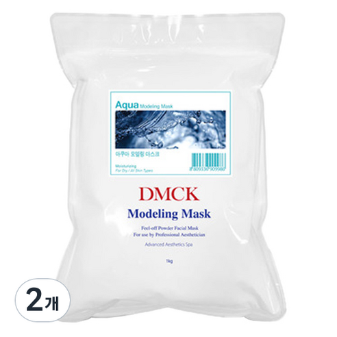 DMCK 아쿠아 모델링 파우더 마스크 1kg, 2개, 1개입