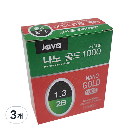 자바펜 나노골드 샤프심 2B, 1.3mm, 36개