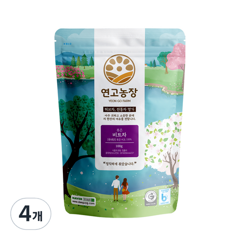 연고농장 비트차, 100g, 4개, 1개입