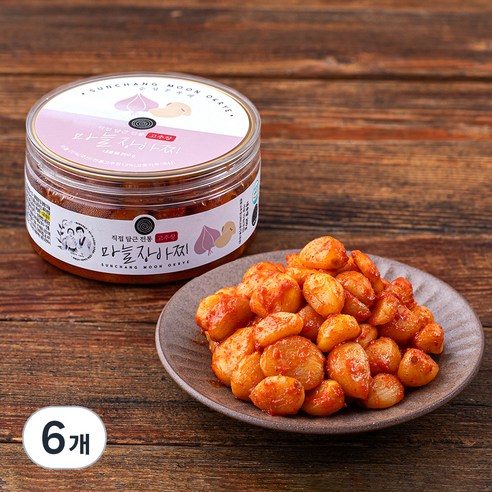 순창문옥례식품 고추장 마늘장아찌, 200g, 6개