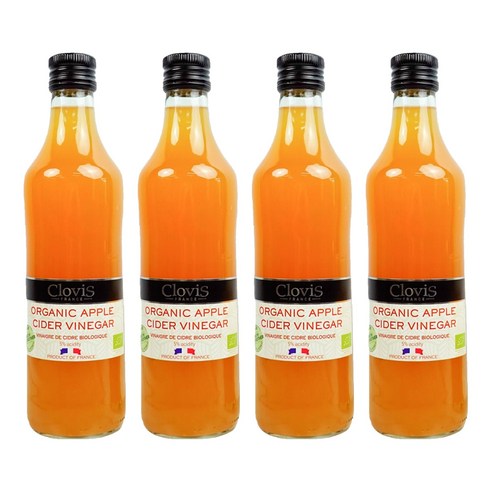 클로비스 애플사이다비니거, 4개, 500ml