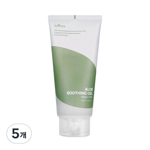 이즈앤트리 알로에 수딩 젤 산뜻한 타입, 300ml, 5개