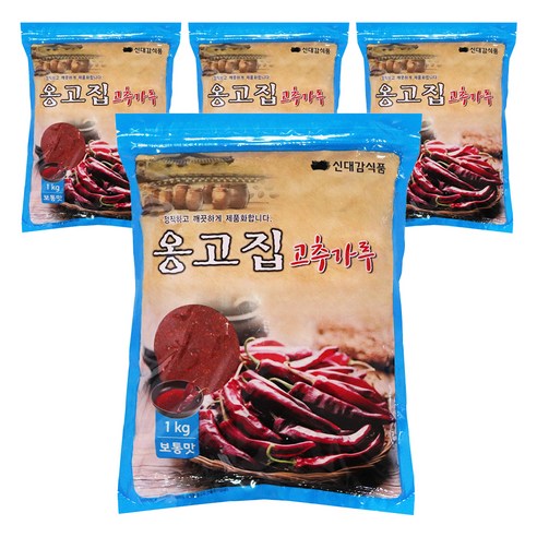 신대감 옹고집 고추가루 보통맛 찜 무침용, 1kg, 4개