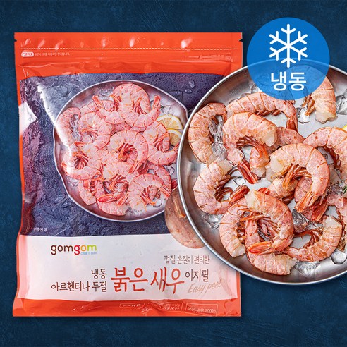 곰곰 냉동 아르헨티나 두절 붉은새우 이지필 (특대), 600g, 1개 냉동새우