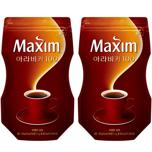 맥심 아라비카 100, 150g, 1개입, 2개