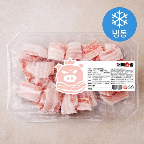 대패킹 진짜 정삼겹 옛날냉삼 (냉동), 500g, 1개
