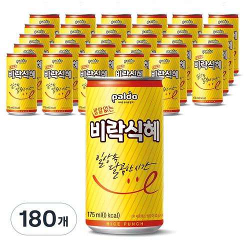 팔도 밥알없는 비락식혜, 175ml, 180개