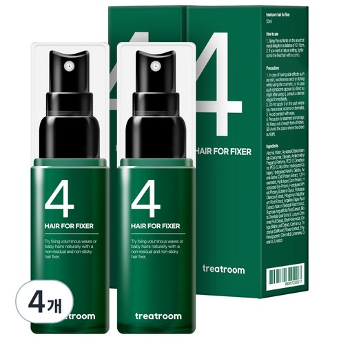 트리트룸 헤어 포 픽서 스프레이, 50ml, 4개