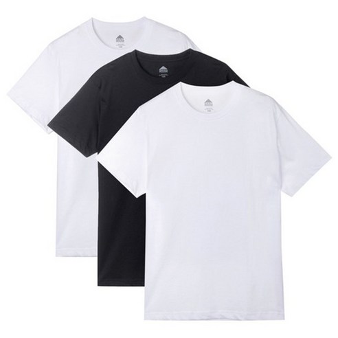 베이직하우스 남녀공용 순면라운드 반팔티 오리지널팩 3p HATS0101