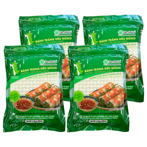 탄니엔 반짱씨우몽 라이스페이퍼, 220g, 4개