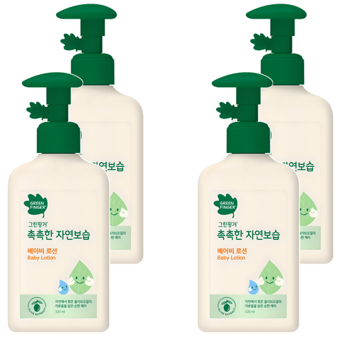 그린핑거 촉촉한 자연보습 베이비로션, 320ml, 4개