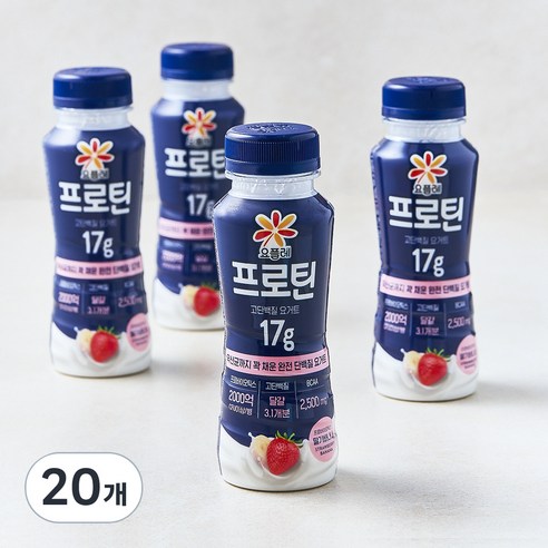 요플레 프로틴 딸기바나나, 210ml, 4개입, 5개