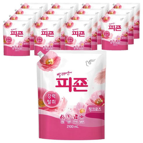 피죤 레귤러 핑크로즈, 2.1L, 16개