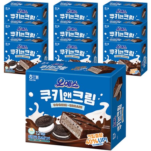 오예스 쿠키앤크림, 360g, 10개