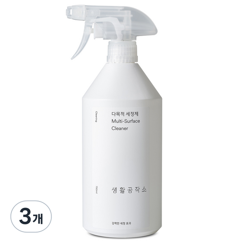 생활공작소 다목적 세정제, 750ml, 3개