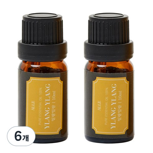 알레 비건 아로마 에센셜 오일 일랑일랑, 10ml, 6개