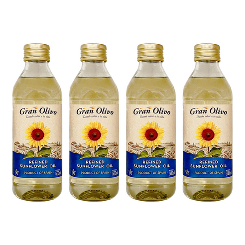 페이저스 그랜드 올리보 해바라기씨유, 500ml, 4개