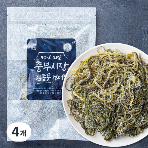 주일 40년 외길 중부시장 김종풍 염장 미역줄기, 320g, 4개
