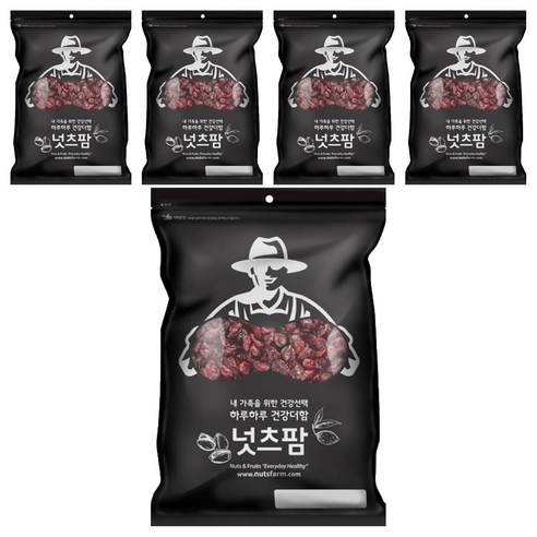 넛츠팜 건 크랜베리, 210g, 5개