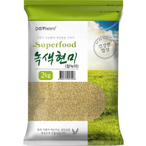 건강한밥상 녹색현미, 2kg, 1개