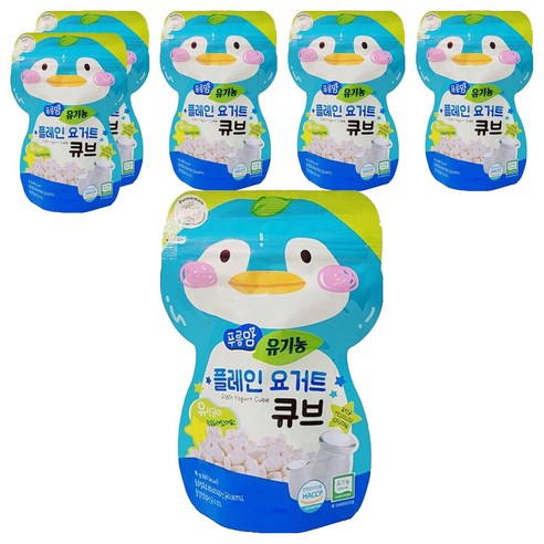 오가닉스토리 푸름맘 유기농 요거트 큐브 16g, 6개, 플레인 요거트맛