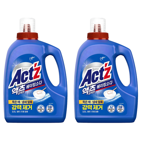 액츠 퍼펙트 베이킹소다 액상세제 본품, 2개, 3.5L