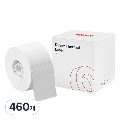 님봇 라벨프린터 B21 / B1 전용 라벨지 화이트 40 x 30 mm, 230칸, 2개