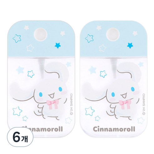 산리오 시나모롤 포켓 스프레이 용기 50ml, 6개