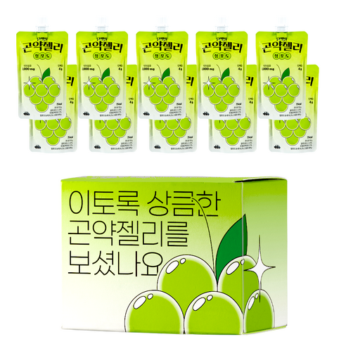 단슐랭 단백질 청포도 곤약 젤리 10개입, 150g, 3개