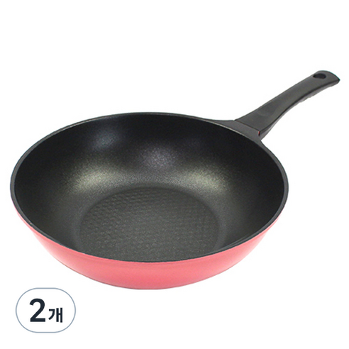 키친아트 본 핑크 궁중팬, 28cm, 2개
