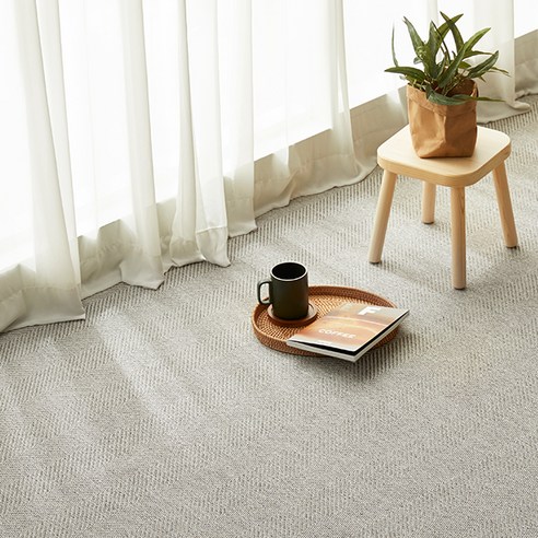 쉐브론 사이잘룩 러그로 완성하는 스칸디나비아 감성의 아늑한 공간