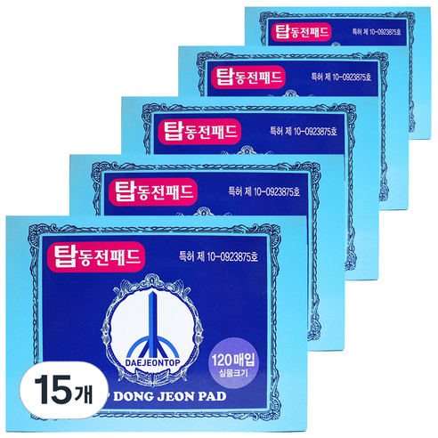 대전탑산업 탑동전패드, 15개
