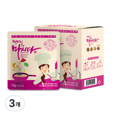 미쓰리 마시다 멸치육수 티백 5p, 60g, 3개
