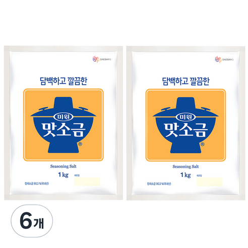 맛소금, 1kg, 6개