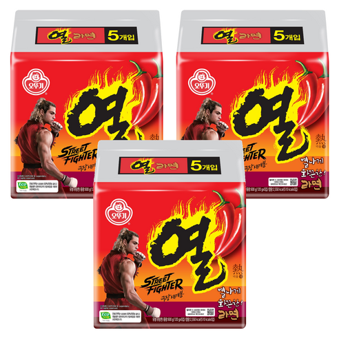 오뚜기 열라면 120g, 15개
