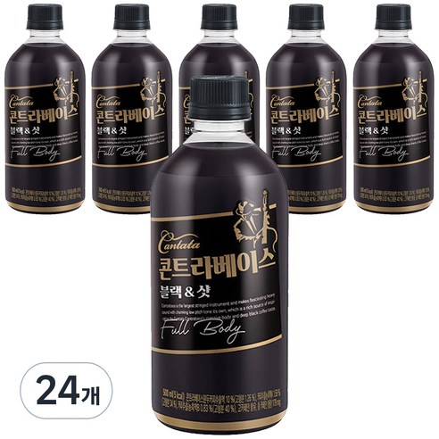 칸타타 콘트라베이스 블랙 & 샷, 500ml, 24개