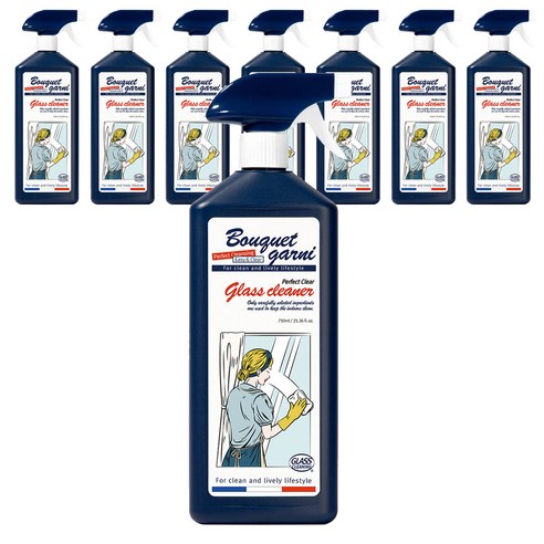 부케가르니 퍼펙트 클리어 유리 세정제, 750ml, 8개