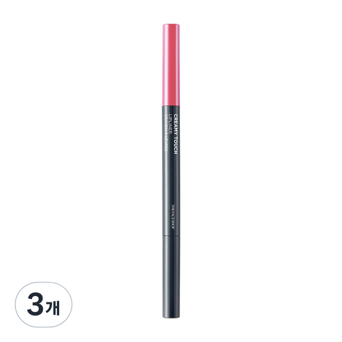 더페이스샵 크리미 터치 립라이너 0.2g, PK01 핑크토닉, 3개