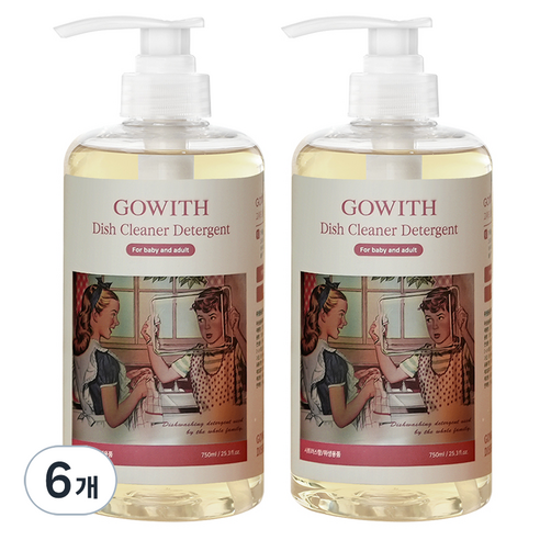고위드 올인원 주방세제, 750ml, 6개
