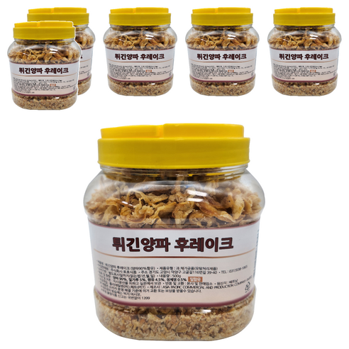튀긴양파 후레이크, 500g, 6개